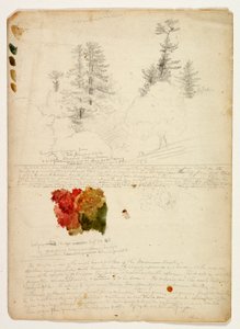 Bellissimi gruppi di pini; Tinte dagli aceri, New Hampshire, 30 settembre 1828